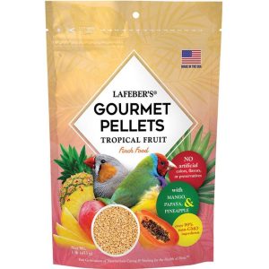 LAF 72610 - FINCH TROPICAL FRUIT GOURMET PELLETS 1 LB