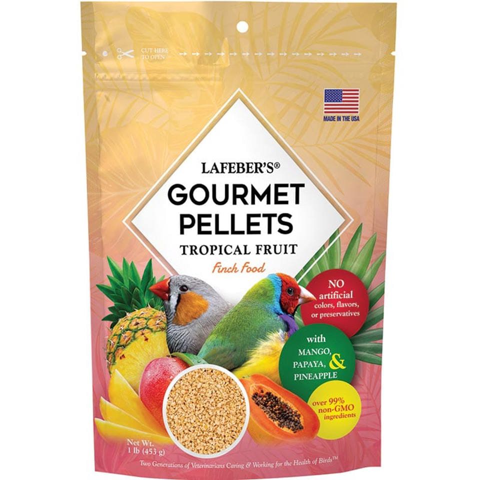 LAF 72610 - FINCH TROPICAL FRUIT GOURMET PELLETS 1 LB