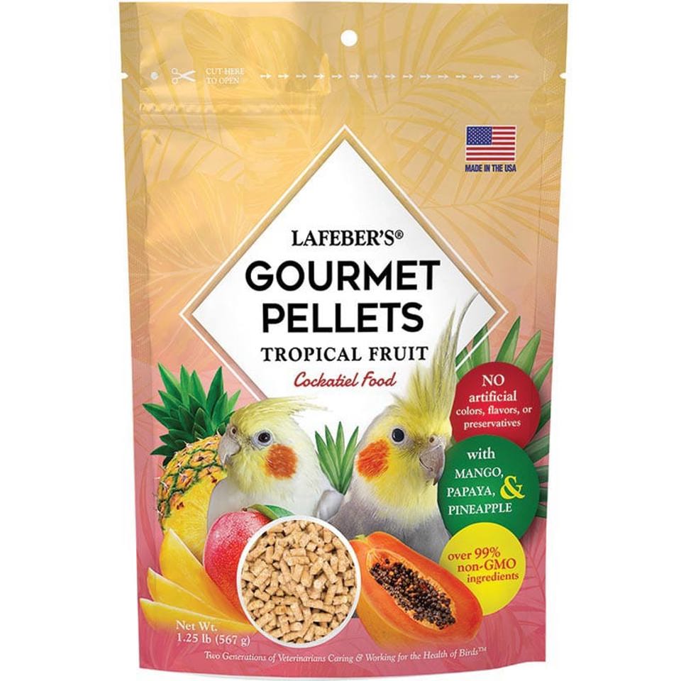 LAF 72640 - COCKATIEL TROPICAL FRUIT GOURMET PELLETS 1.25 LB