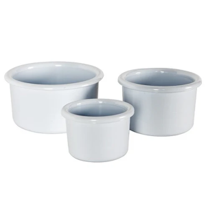 CAI 50025 - MEDIUM IMPACT RESISTANT FEEDING CROCK - WHITE