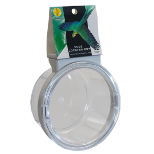 CAI 01103 - LARGE PLASTIC CROCK WITH LOCKING RING, 24OZ
