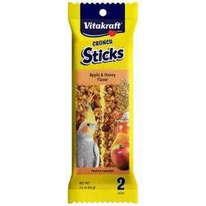 VTK 31693 - CRUNCH STICKS APPLE & HONEY FLAVOR FOR COCKATIELS - 3.5OZ