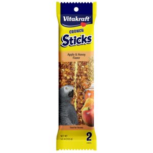 VTK 31687 - CRUNCH STICKS APPLE & HONEY FLAVOR FOR PARROTS  - 5.5OZ