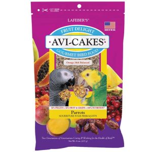 LAF 86230 - PARROT FRUIT DELIGHT AVI-CAKES 8 OZ