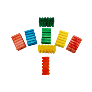 ZMX 738 - 6 GROOVY BLOCKS 2 X 3''