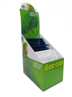 PRV 01265C - BIRDIE BASICS PERCH CUPS - 6 OZ - 12 CT DISPLAY