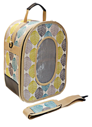 AEC 01535 - (HB1506S TAN) SOFT SIDED TRAVEL CARRIER - SMALL LEAF