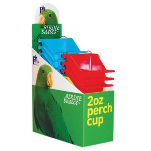 PRV 01263C - BIRDIE BASICS PERCH CUPS - 2 OZ - 12 CT DISPLAY